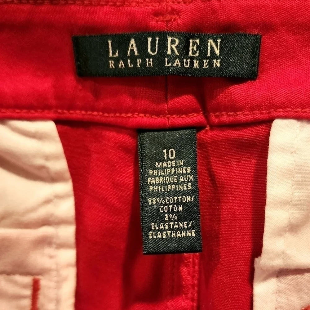 Lauren by Ralph Lauren Red Skinny Jeans size 10 - Picture 2 of 8